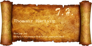 Thomasz Hartvig névjegykártya